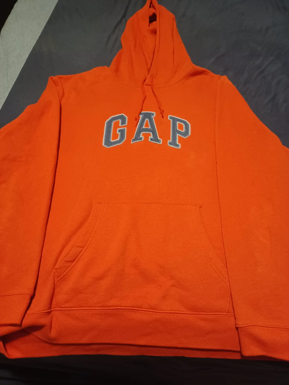 GAP Men's Bright Orange Pullover Hoodie